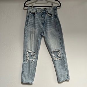 American Eagle Jeans women's Mom jeans 6 short distressed
